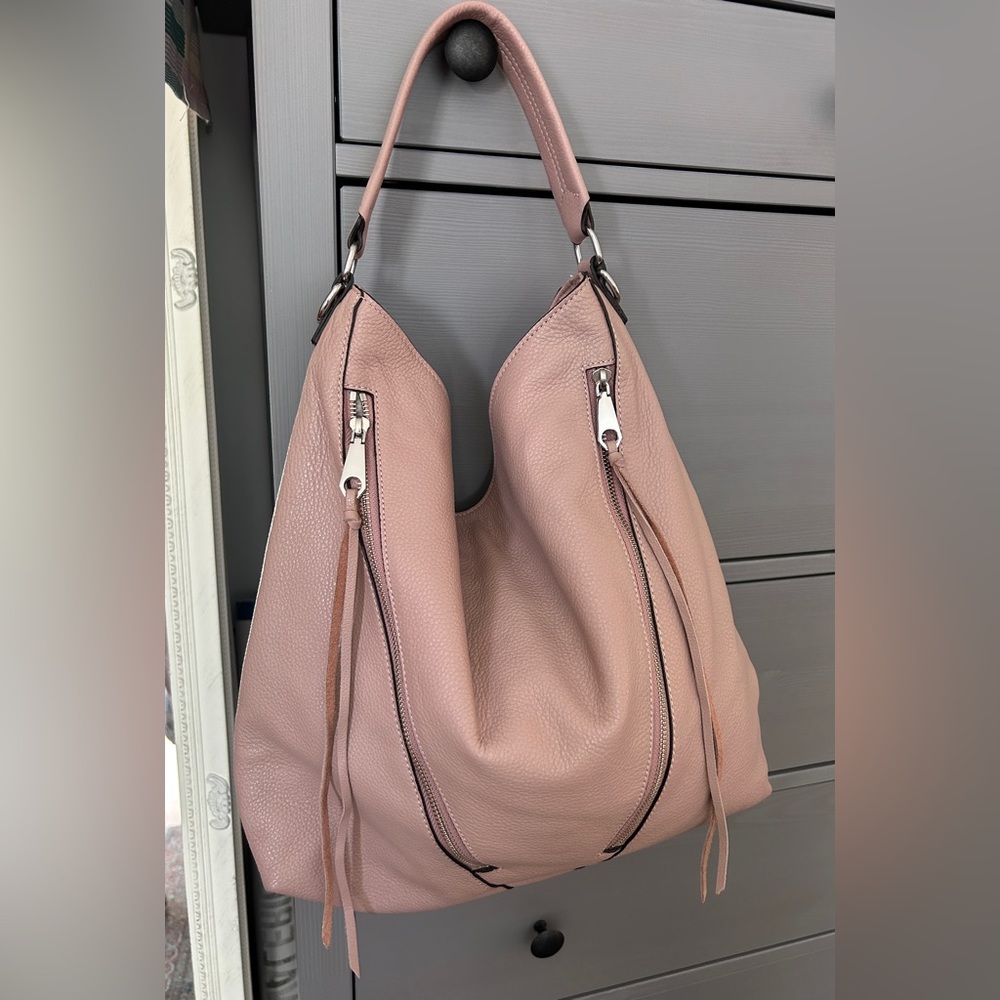 NWOT- Rebecca Minkoff Blush Moto Hobo Bag
